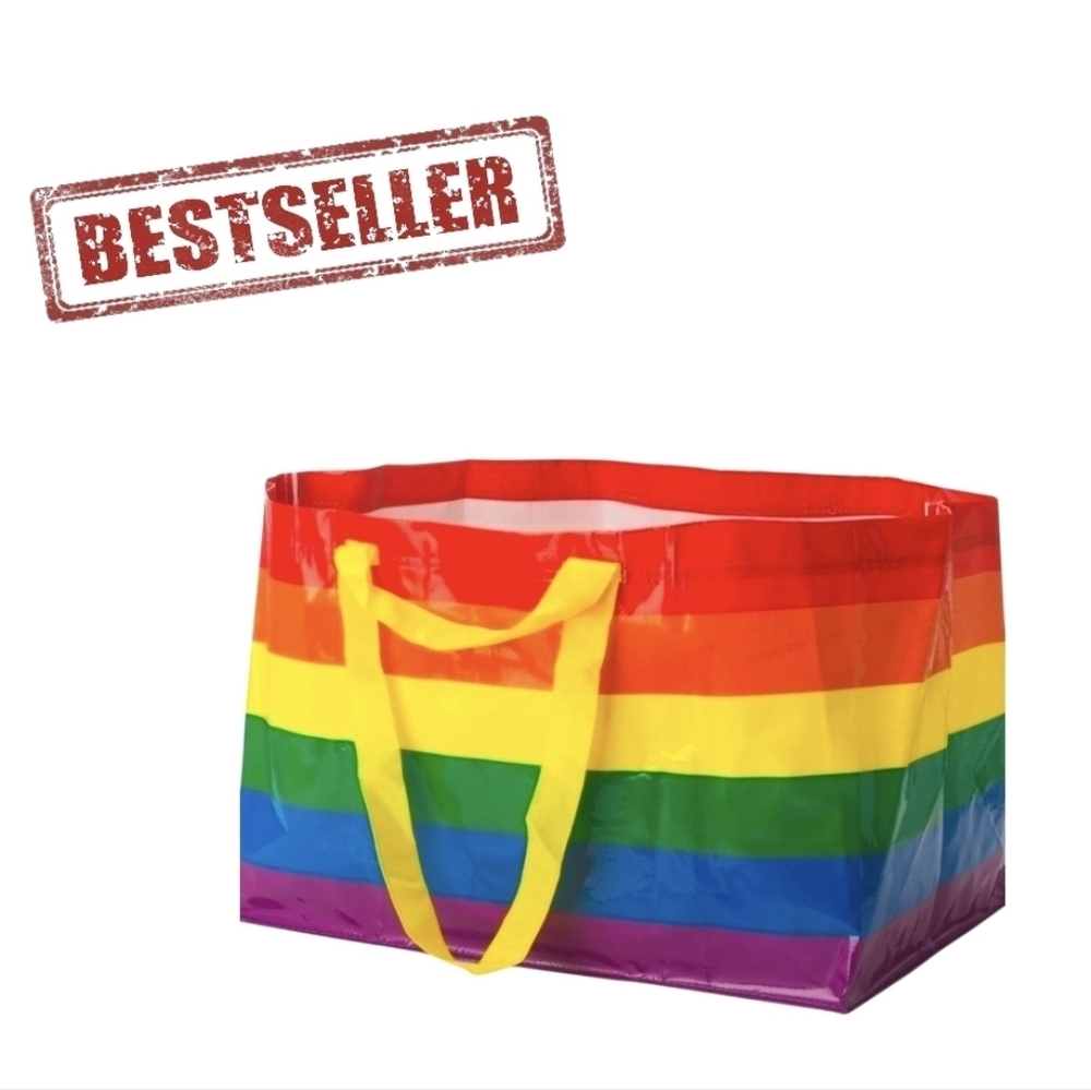 NWOT IKEA STORSTOMMA Large Shopping Tote Bag Limited Edition for Pride